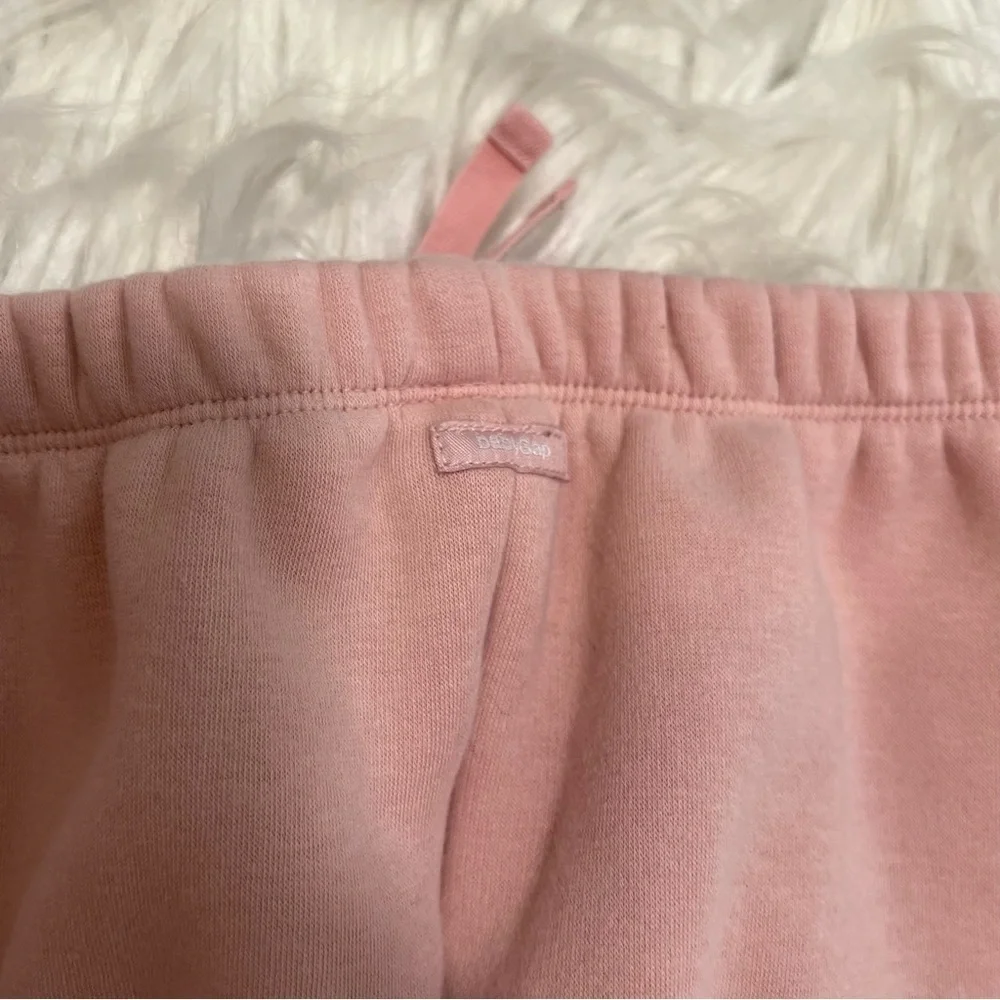 Baby Gap Girls Size 18-24 Months Sweatpants Light Pink Fleece Lined Drawstring